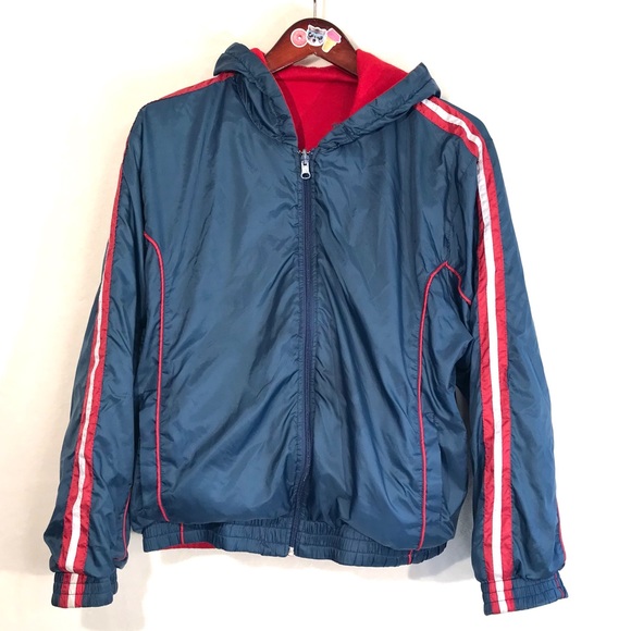 STRANGER THINGS vintage style bomber jacket Ragsport reversible sports shacket - Picture 2 of 12